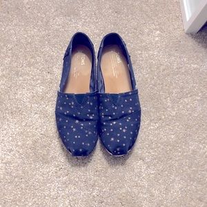 TOMS navy with gold stars